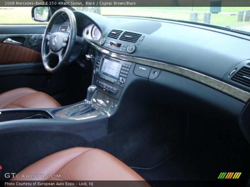 Black / Cognac Brown/Black 2008 Mercedes-Benz E 350 4Matic Sedan