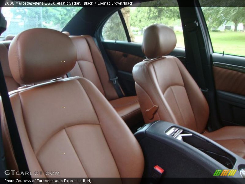 Black / Cognac Brown/Black 2008 Mercedes-Benz E 350 4Matic Sedan