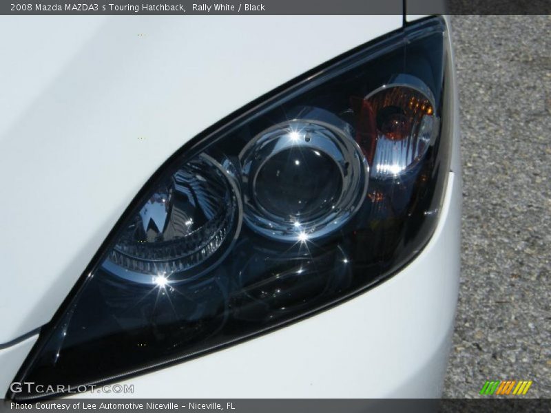 Rally White / Black 2008 Mazda MAZDA3 s Touring Hatchback