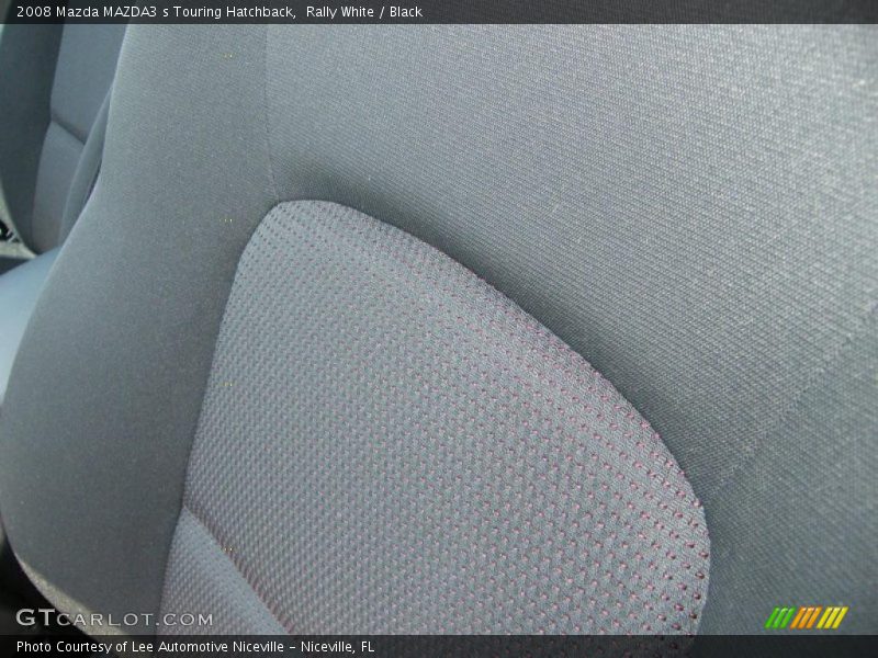 Rally White / Black 2008 Mazda MAZDA3 s Touring Hatchback