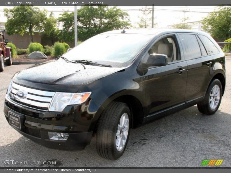 Black / Medium Light Stone 2007 Ford Edge SEL Plus AWD