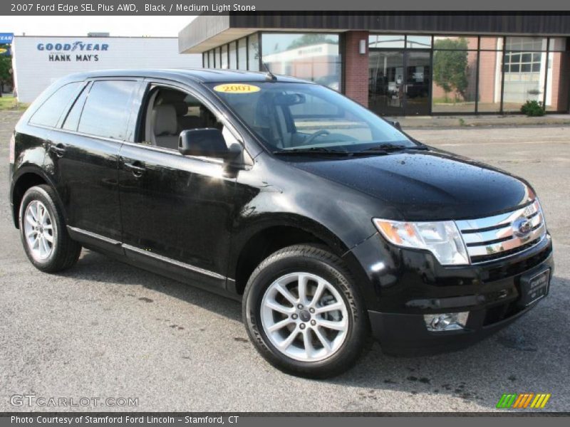Black / Medium Light Stone 2007 Ford Edge SEL Plus AWD