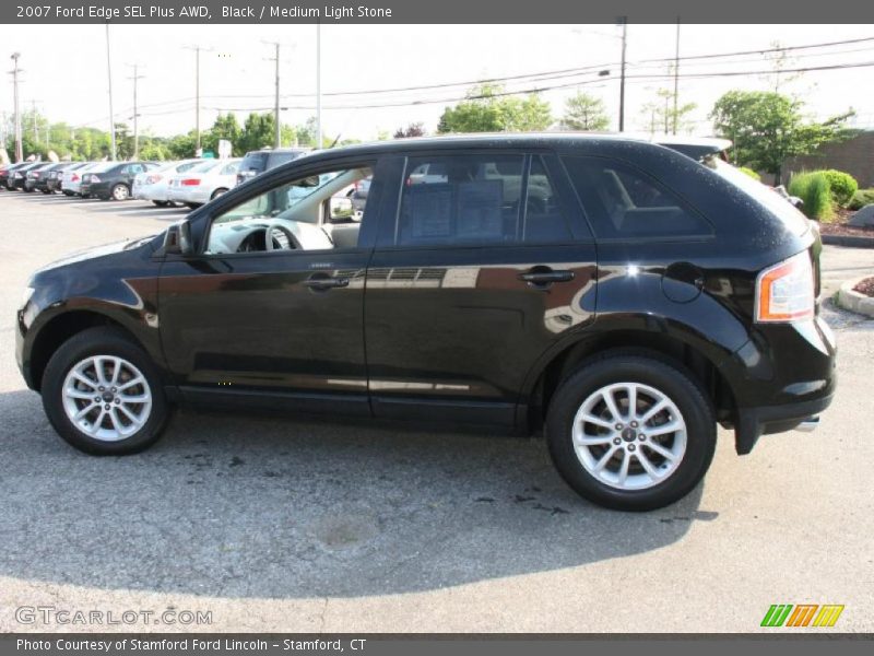 Black / Medium Light Stone 2007 Ford Edge SEL Plus AWD