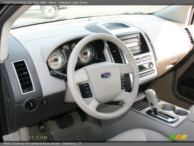 Black / Medium Light Stone 2007 Ford Edge SEL Plus AWD