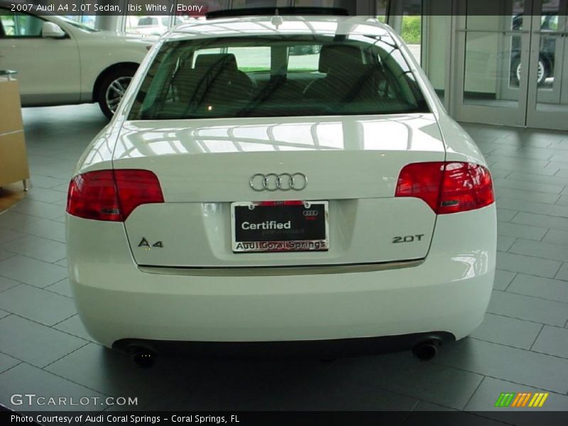 Ibis White / Ebony 2007 Audi A4 2.0T Sedan