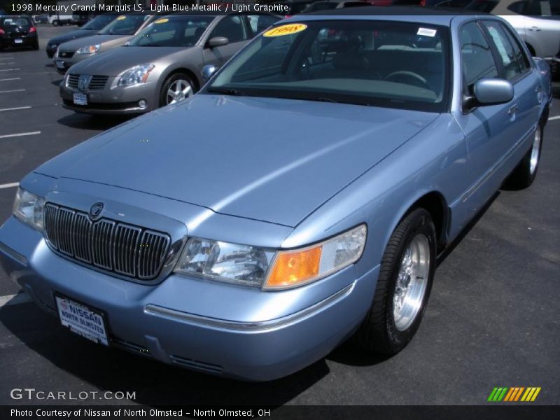 Light Blue Metallic / Light Graphite 1998 Mercury Grand Marquis LS