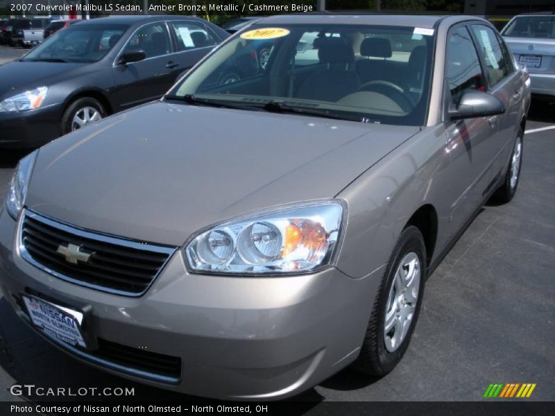 Amber Bronze Metallic / Cashmere Beige 2007 Chevrolet Malibu LS Sedan