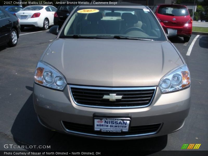 Amber Bronze Metallic / Cashmere Beige 2007 Chevrolet Malibu LS Sedan
