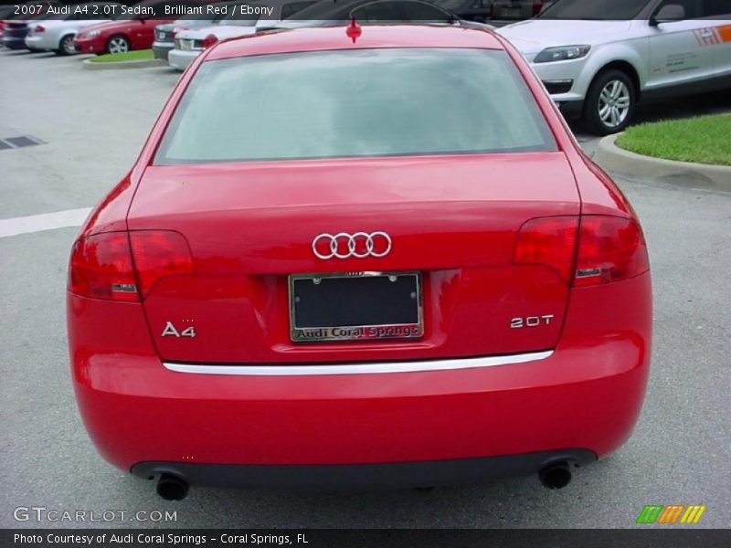 Brilliant Red / Ebony 2007 Audi A4 2.0T Sedan