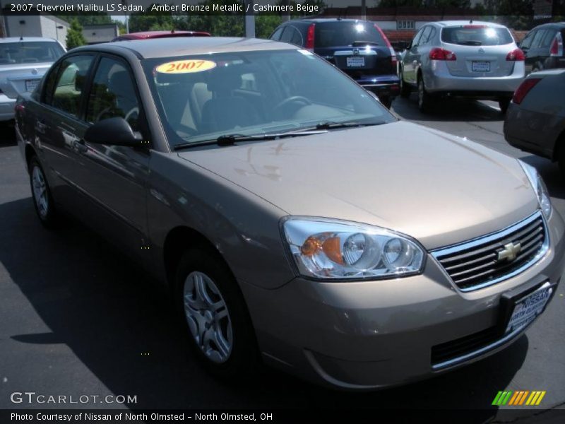 Amber Bronze Metallic / Cashmere Beige 2007 Chevrolet Malibu LS Sedan