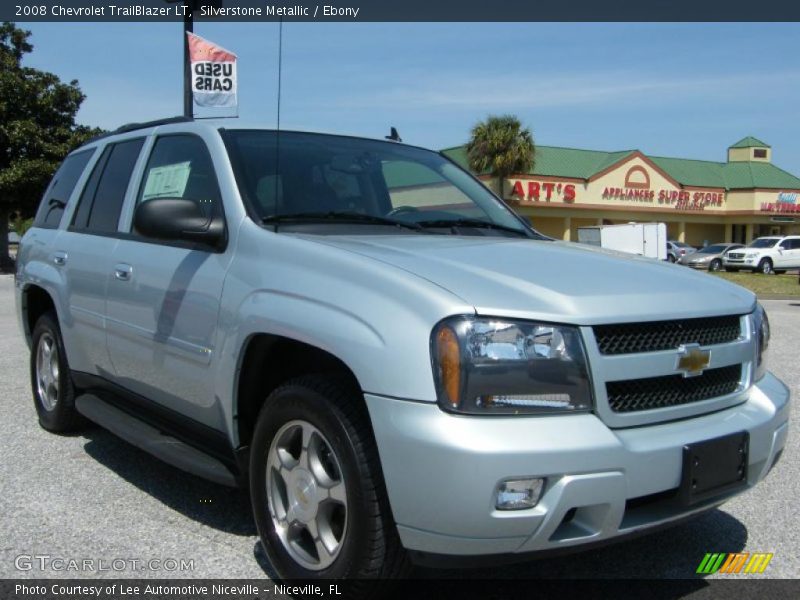 Silverstone Metallic / Ebony 2008 Chevrolet TrailBlazer LT