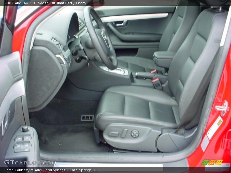 Brilliant Red / Ebony 2007 Audi A4 2.0T Sedan