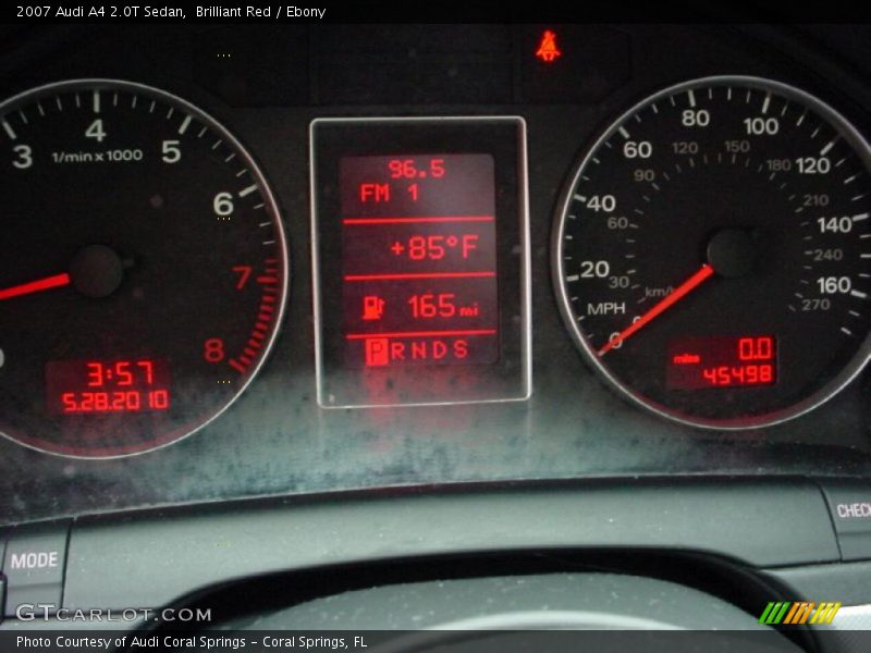Brilliant Red / Ebony 2007 Audi A4 2.0T Sedan