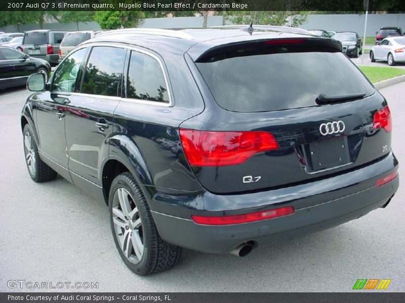 Mugello Blue Pearl Effect / Cardamom Beige 2007 Audi Q7 3.6 Premium quattro