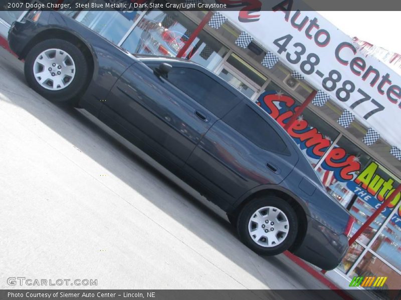 Steel Blue Metallic / Dark Slate Gray/Light Graystone 2007 Dodge Charger