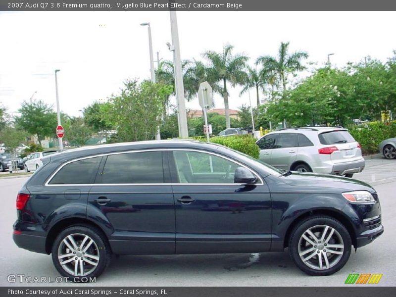 Mugello Blue Pearl Effect / Cardamom Beige 2007 Audi Q7 3.6 Premium quattro