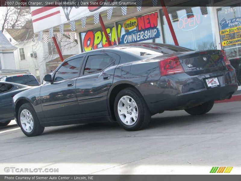 Steel Blue Metallic / Dark Slate Gray/Light Graystone 2007 Dodge Charger
