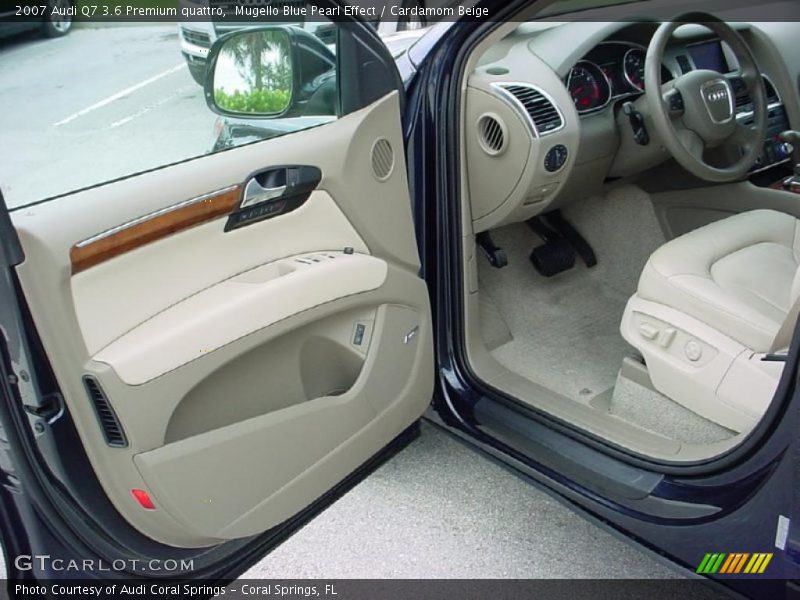 Mugello Blue Pearl Effect / Cardamom Beige 2007 Audi Q7 3.6 Premium quattro