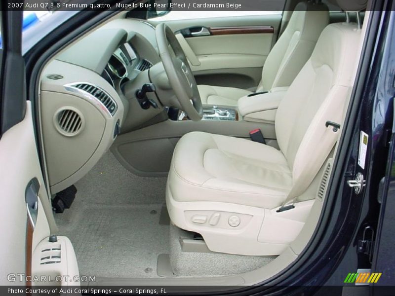 Mugello Blue Pearl Effect / Cardamom Beige 2007 Audi Q7 3.6 Premium quattro