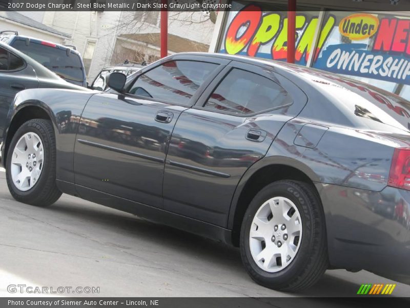 Steel Blue Metallic / Dark Slate Gray/Light Graystone 2007 Dodge Charger