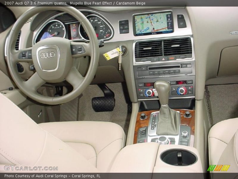 Mugello Blue Pearl Effect / Cardamom Beige 2007 Audi Q7 3.6 Premium quattro