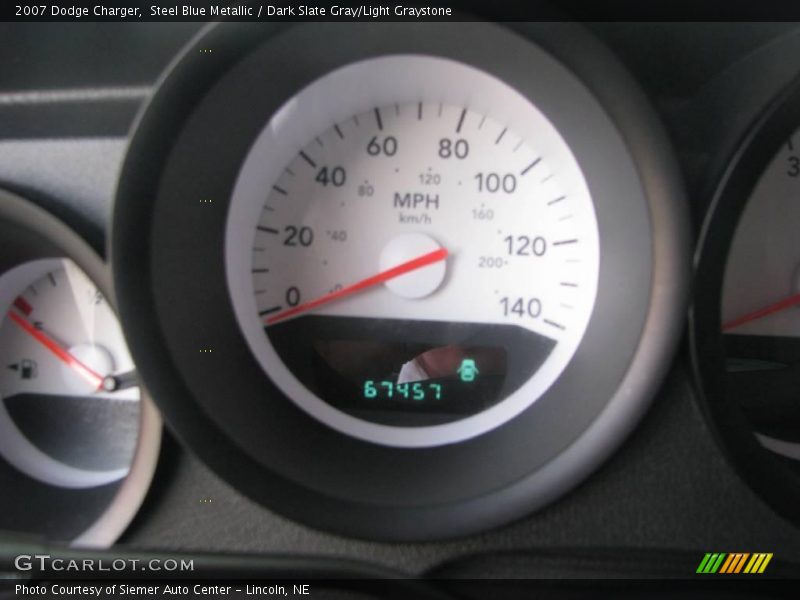 Steel Blue Metallic / Dark Slate Gray/Light Graystone 2007 Dodge Charger
