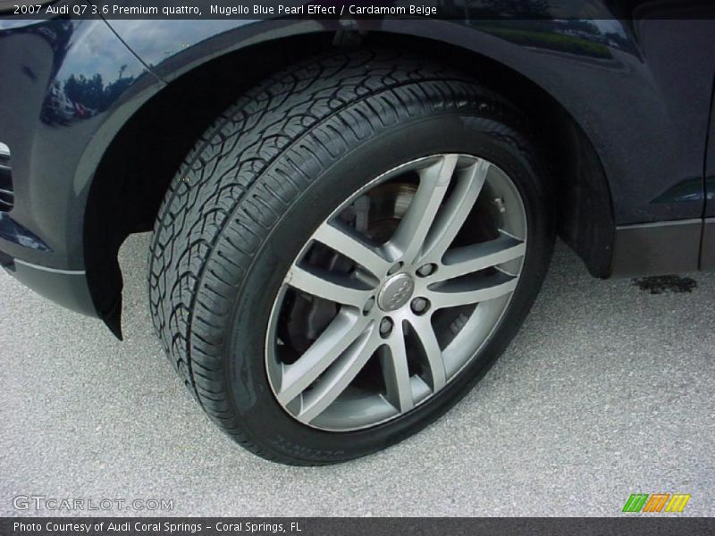 Mugello Blue Pearl Effect / Cardamom Beige 2007 Audi Q7 3.6 Premium quattro