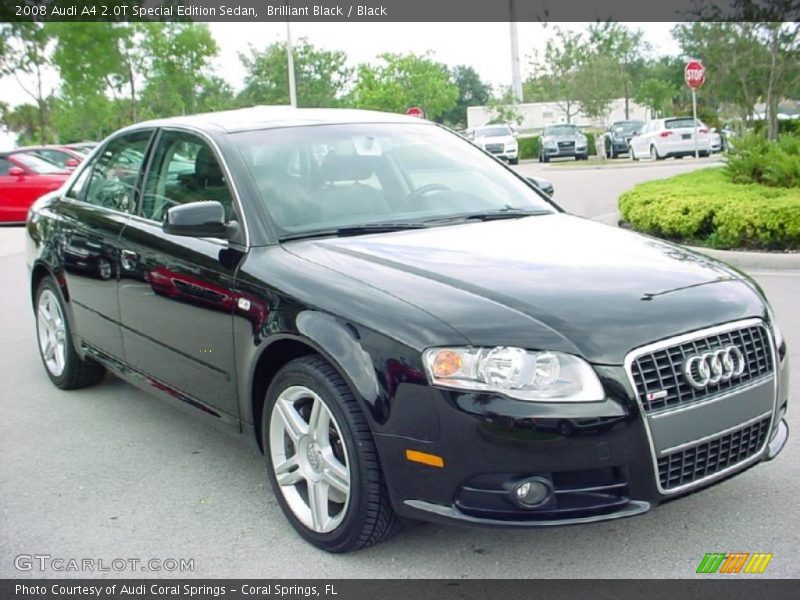 Brilliant Black / Black 2008 Audi A4 2.0T Special Edition Sedan