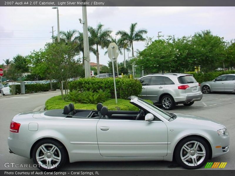 Light Silver Metallic / Ebony 2007 Audi A4 2.0T Cabriolet