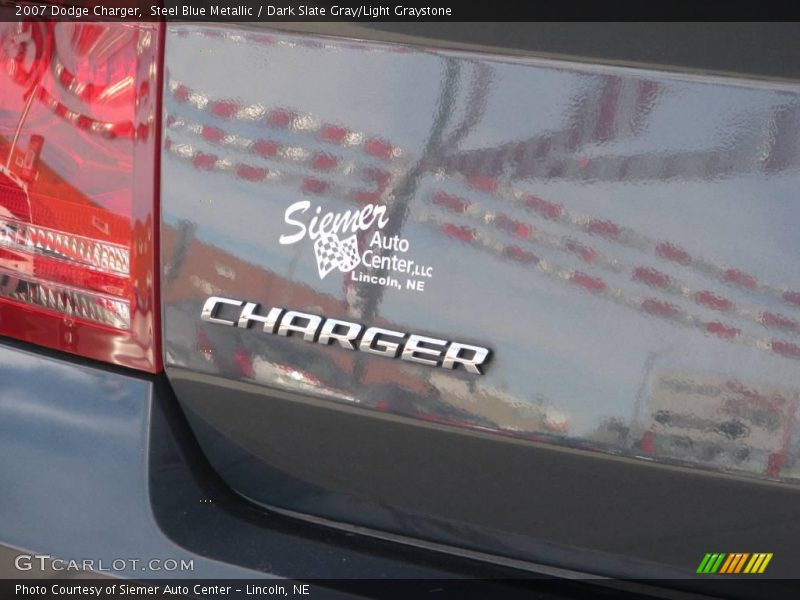 Steel Blue Metallic / Dark Slate Gray/Light Graystone 2007 Dodge Charger