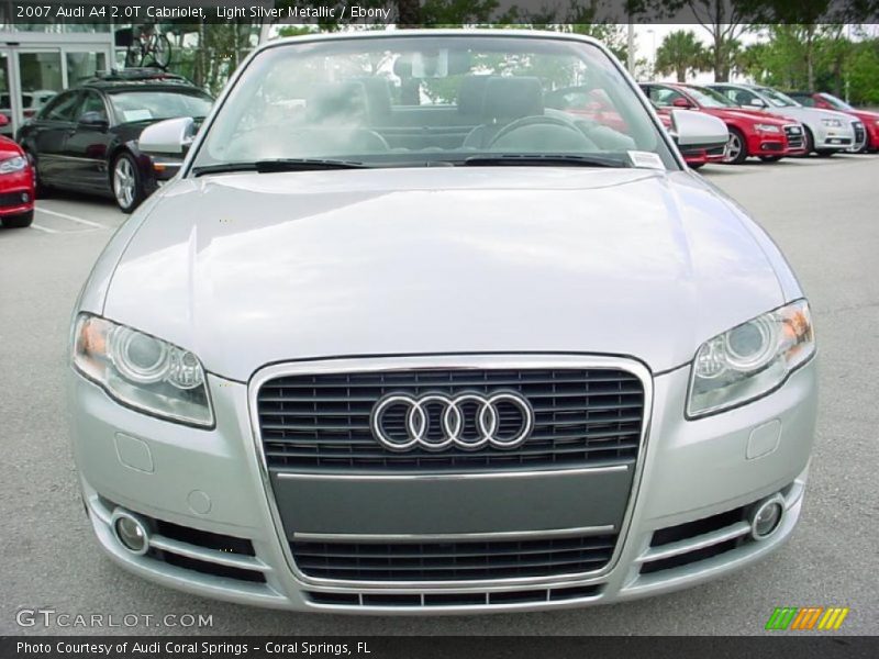 Light Silver Metallic / Ebony 2007 Audi A4 2.0T Cabriolet