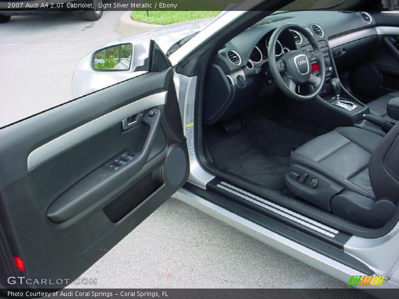 Light Silver Metallic / Ebony 2007 Audi A4 2.0T Cabriolet
