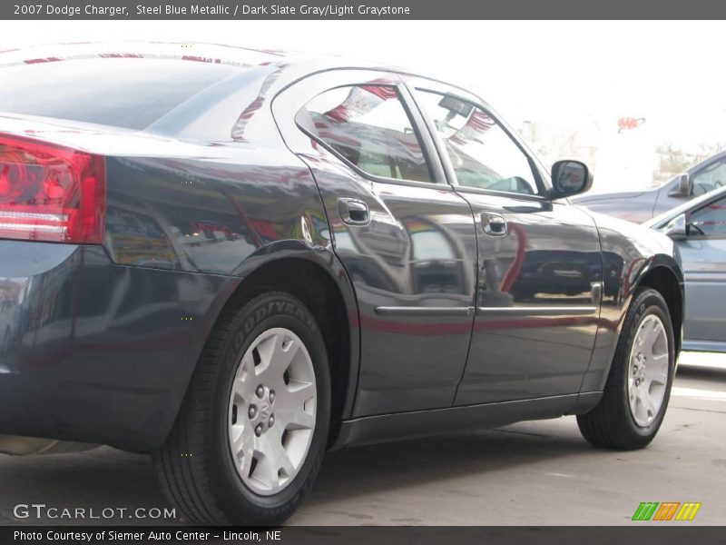 Steel Blue Metallic / Dark Slate Gray/Light Graystone 2007 Dodge Charger