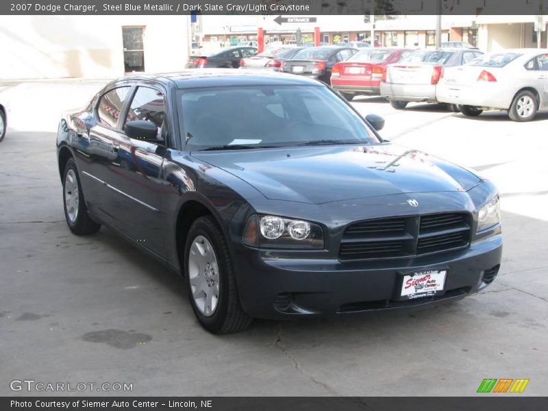 Steel Blue Metallic / Dark Slate Gray/Light Graystone 2007 Dodge Charger