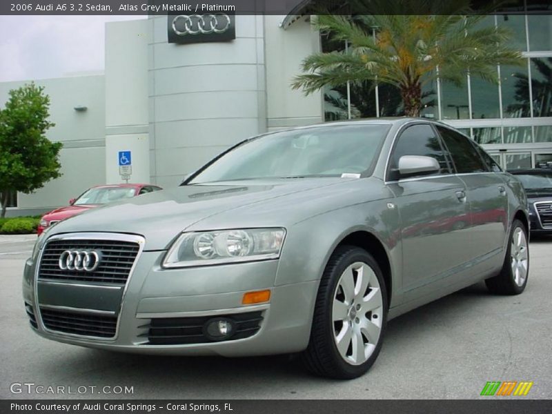 Atlas Grey Metallic / Platinum 2006 Audi A6 3.2 Sedan