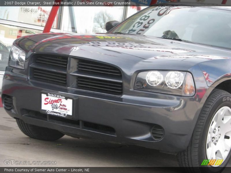 Steel Blue Metallic / Dark Slate Gray/Light Graystone 2007 Dodge Charger