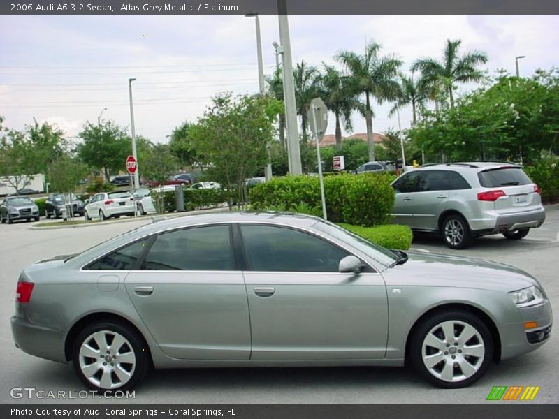 Atlas Grey Metallic / Platinum 2006 Audi A6 3.2 Sedan