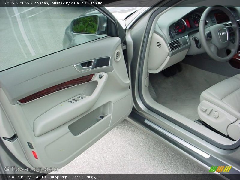 Atlas Grey Metallic / Platinum 2006 Audi A6 3.2 Sedan