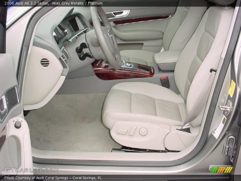 Atlas Grey Metallic / Platinum 2006 Audi A6 3.2 Sedan
