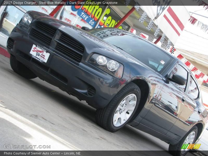 Steel Blue Metallic / Dark Slate Gray/Light Graystone 2007 Dodge Charger
