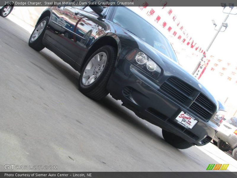 Steel Blue Metallic / Dark Slate Gray/Light Graystone 2007 Dodge Charger