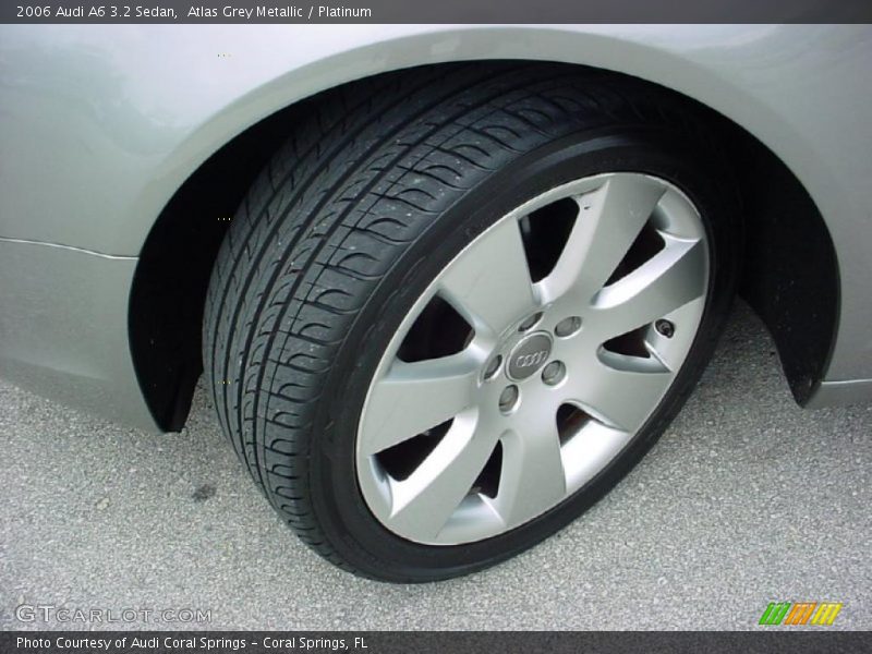 Atlas Grey Metallic / Platinum 2006 Audi A6 3.2 Sedan