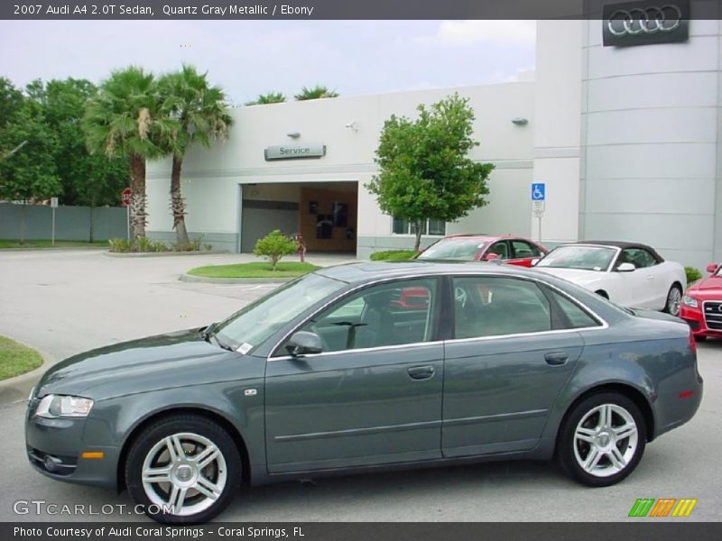 Quartz Gray Metallic / Ebony 2007 Audi A4 2.0T Sedan