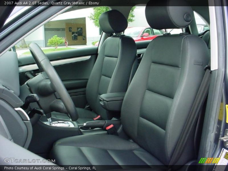 Quartz Gray Metallic / Ebony 2007 Audi A4 2.0T Sedan