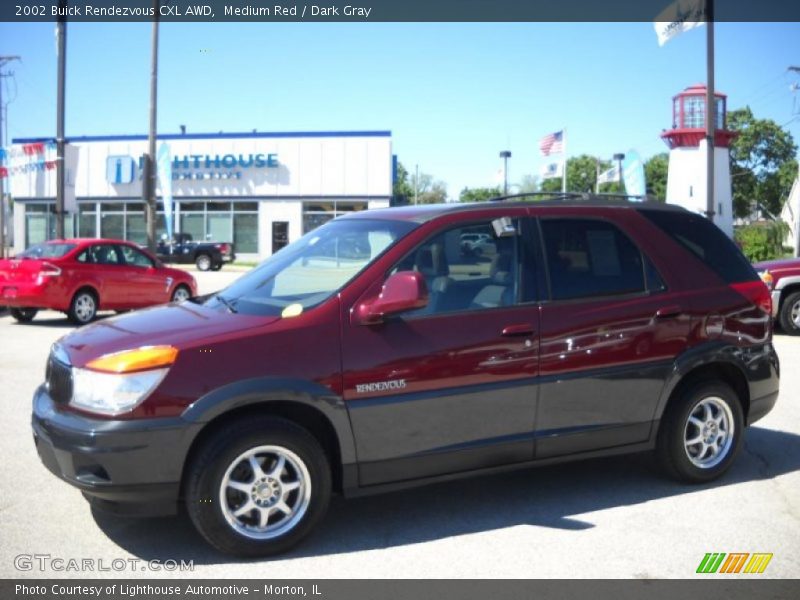 Medium Red / Dark Gray 2002 Buick Rendezvous CXL AWD