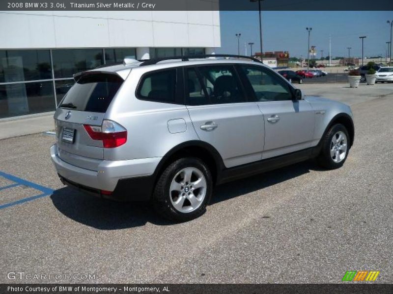 Titanium Silver Metallic / Grey 2008 BMW X3 3.0si