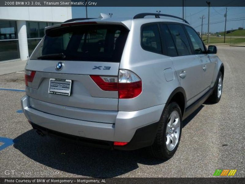 Titanium Silver Metallic / Grey 2008 BMW X3 3.0si