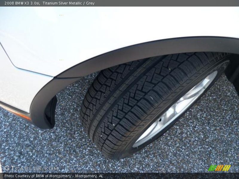 Titanium Silver Metallic / Grey 2008 BMW X3 3.0si