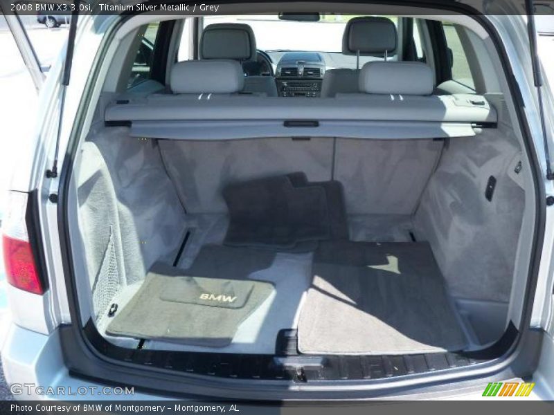 Titanium Silver Metallic / Grey 2008 BMW X3 3.0si