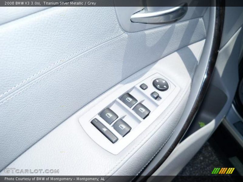 Titanium Silver Metallic / Grey 2008 BMW X3 3.0si